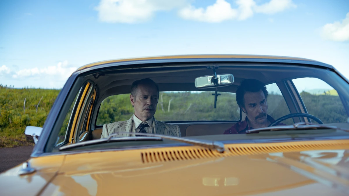 Steve Buscemi and Sam Rockwell in Wild Horse Nine